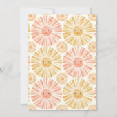 Kleine Sunshine Baby Dusche Einladung (Rückseite)