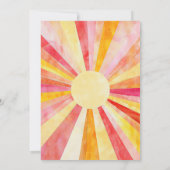 Kleine Sunshine Baby Dusche Einladung (Rückseite)