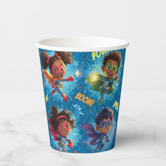 Kleine Superhelden-Party Pappbecher