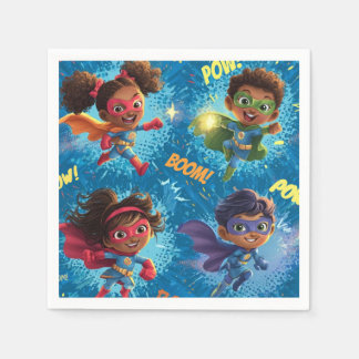 Kleine Superhelden-Party Serviette