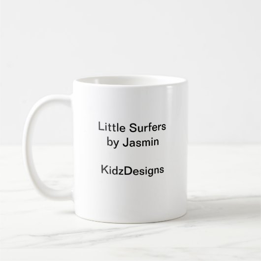 Kleine Surfer-Tasse Kaffeetasse (Links)