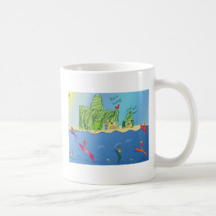 Kleine Surfer-Tasse Kaffeetasse