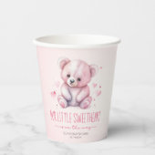 Kleine süße Aquarell Babydusche Pappbecher (Vorderseite)