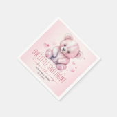 Kleine süße Aquarell Babydusche Serviette (Ecke)