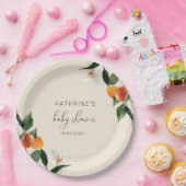 kleine Süsse Aquarell Zitrusbrasse Pappteller (Party)