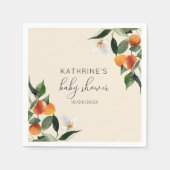 kleine Süsse Aquarell Zitrusbrasse Serviette (Vorderseite)