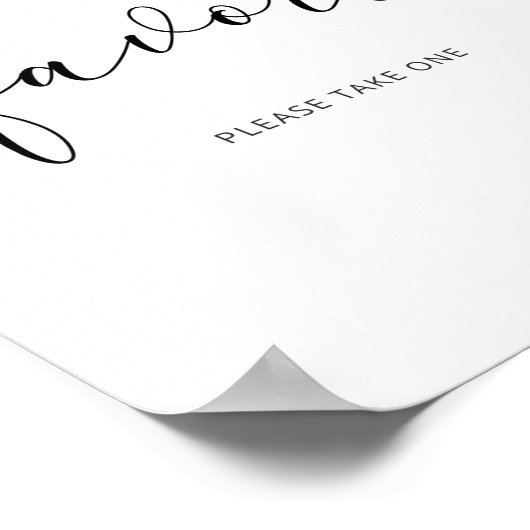 Kleine Süsse Aquarellorangen Favoritenzeichen Poster (Ecke)