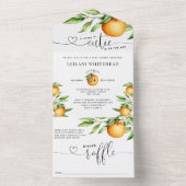 Kleine Süsse auf dem Weg Babydusche All In One Einladung (Innen Boden)