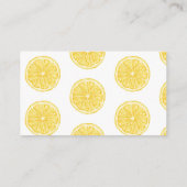 Kleine Süsse auf dem Weg Lemon Citrus Babydusche Begleitkarte (Rückseite)