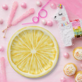 Kleine Süsse auf dem Weg Lemon Citrus Babydusche Pappteller (Party)