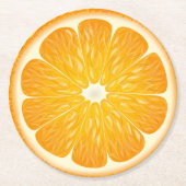 Kleine Süsse auf dem Weg Lemon Citrus Babydusche Runder Pappuntersetzer (Vorderseite)