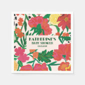 Kleine Süsse auf dem Weg Lemon Citrus Babydusche Serviette (Vorderseite)