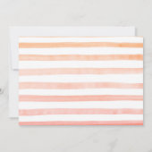 Kleine Süsse auf dem Weg Pfirsichdusche Einladung (Rückseite)