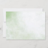 Kleine Süsse auf dem Weg Watercolor Baby Shower Einladung (Rückseite)