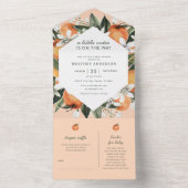 Kleine Süsse auf dem Weg zur Babydusche All In One Einladung (Innen Boden)