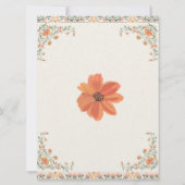 Kleine Süsse auf dem Weg zur Kinderdusche Einladung (Rückseite)