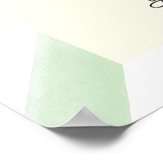 Kleine Süsse auf dem Weg zur Orange Baby Dusche Em Poster (Ecke)