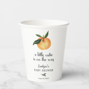 Kleine Süsse auf den Way Baby Shower Paper Cups Pappbecher