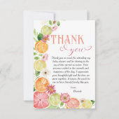 Kleine Süsse auf der Way Baby Dusche Dankeskarte (Vorderseite)