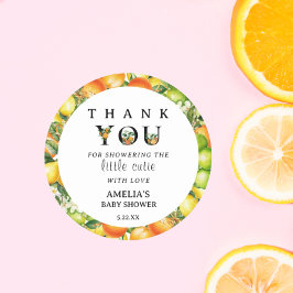 Kleine Süsse Baby Dusche Danke Sticker