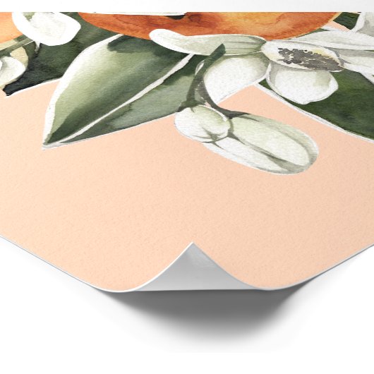 Kleine Süsse Baby Dusche Empfang Poster (Ecke)