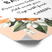 Kleine Süsse Baby Dusche Momosa Bar Poster (Ecke)