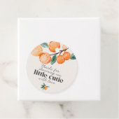 kleine Süsse Baby Dusche Orangenzitrus Gefallen Ta Geschenkanhänger (Beispiel)