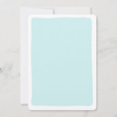 Kleine Süsse Baby Shower Boy Clementine Orange Einladung (Rückseite)