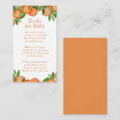 Kleine Süsse Babyduschbücher für die Babyausstattu Begleitkarte (Vorne/Hinten)