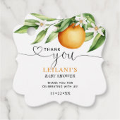 Kleine Süsse Babydusche Danke Geschenkanhänger (Vorderseite)