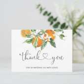 Kleine Süsse Babydusche danke Karte (Stehend Vorderseite)