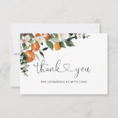 Kleine Süsse Babydusche danke Karte (Vorderseite)