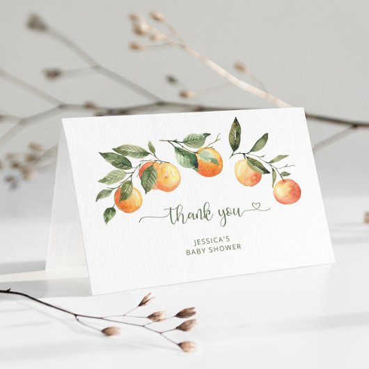 Kleine Süsse Babydusche danke Karte