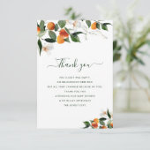 Kleine Süsse Babydusche Dankeschön Karte (Stehend Vorderseite)