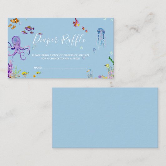 Kleine Süsse Babydusche-Degustationskarte Visitenkarte (Vorne/Hinten)