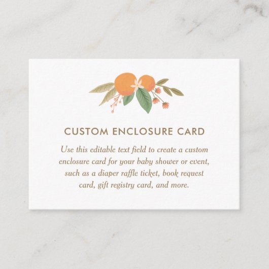 Kleine Süsse Babydusche Duschvorrichtung Begleitkarte (Vorderseite)