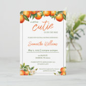 Kleine Süsse Babydusche Einladung (Stehend Vorderseite)