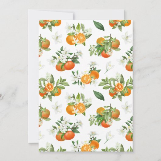 Kleine Süsse Babydusche Einladung (Rückseite)