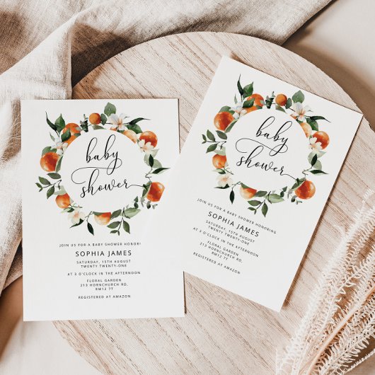 Kleine Süsse Babydusche Einladung