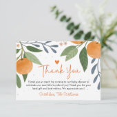 Kleine Süsse Babydusche Flat Danke Karte (Stehend Vorderseite)