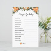 Kleine Süsse Babydusche Gebete für Babykarten (Stehend Vorderseite)