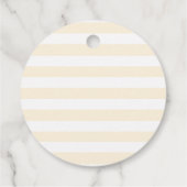 Kleine Süsse Babydusche Gelbe Clementine Geschenkanhänger (Rückseite)