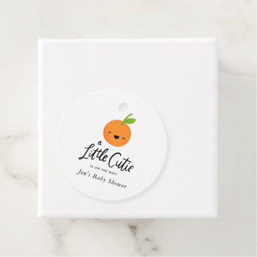 Kleine Süsse Babydusche Handschrift Süsse Orang Geschenkanhänger (Beispiel)