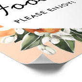 Kleine Süsse Babydusche Kosmetikspiegel Poster (Ecke)