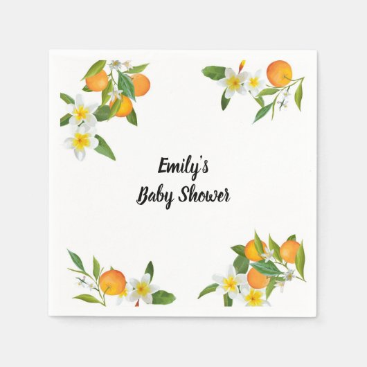 Kleine Süsse Babydusche Napkins Serviette (Vorderseite)