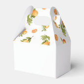 Kleine Süsse Babydusche Orangen Geschenkschachtel (Rückseite)