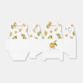 Kleine Süsse Babydusche Orangen Geschenkschachtel (Ungefaltet)