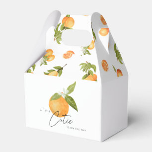 Kleine Süsse Babydusche Orangen Geschenkschachtel