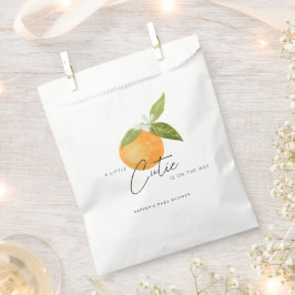 Kleine Süsse Babydusche Orangen Geschenktütchen