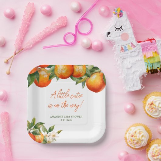 Kleine Süsse Babydusche Pappteller (Party)